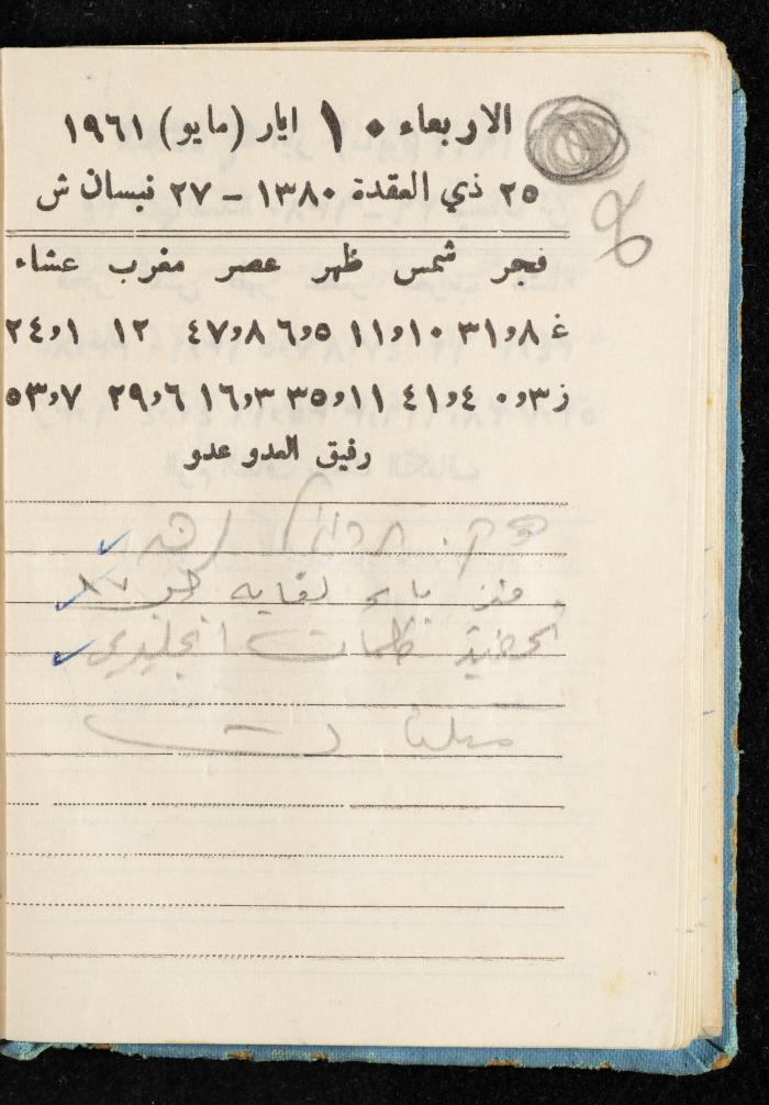 Walid Fahoum's Journal, Nazareth, 1961