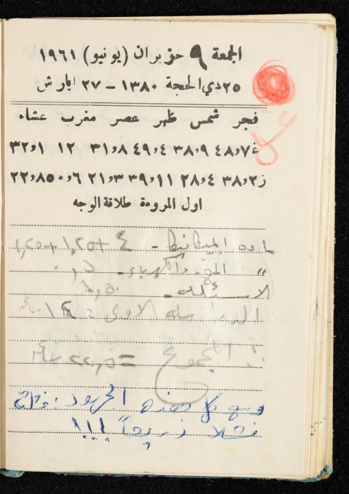 Walid Fahoum's Journal, Nazareth, 1961