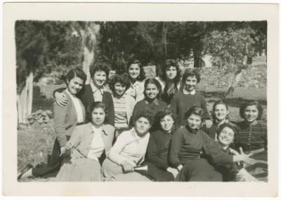 Friends School Students in the School Yard, 1956