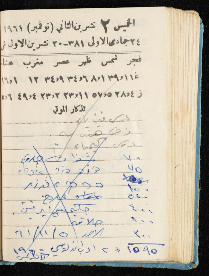 Walid Fahoum's Journal, Nazareth, 1961