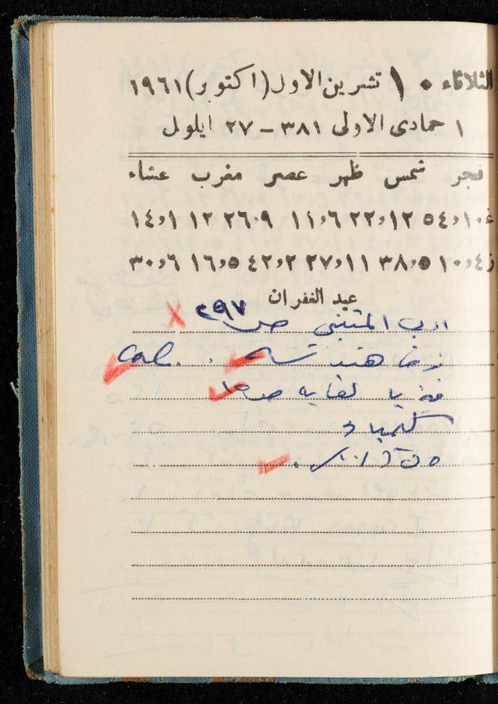 Walid Fahoum's Journal, Nazareth, 1961