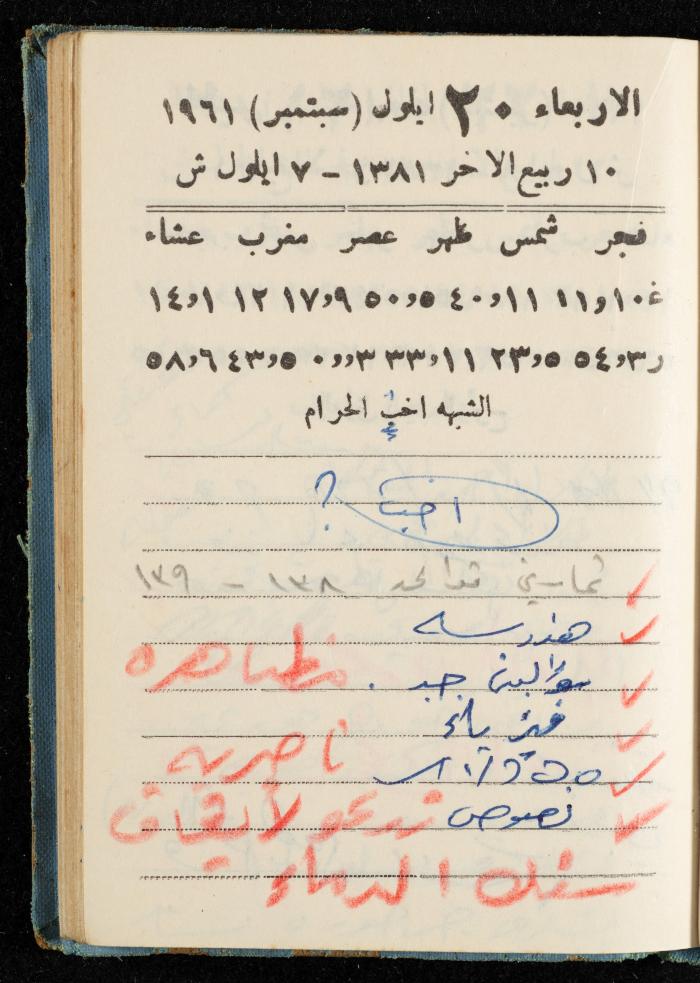 Walid Fahoum's Journal, Nazareth, 1961