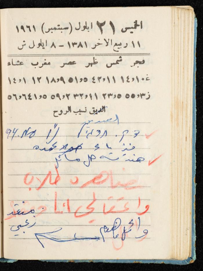 Walid Fahoum's Journal, Nazareth, 1961