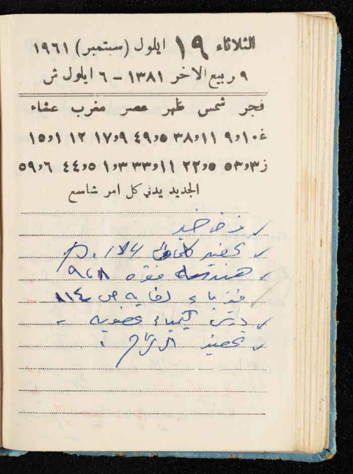 Walid Fahoum's Journal, Nazareth, 1961