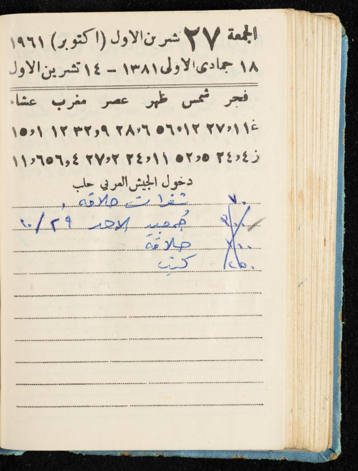 Walid Fahoum's Journal, Nazareth, 1961