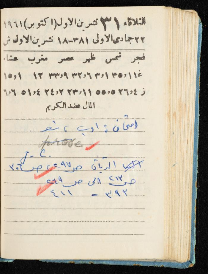 Walid Fahoum's Journal, Nazareth, 1961