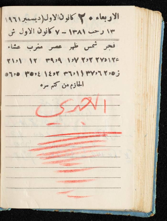 Walid Fahoum's Journal, Nazareth, 1961
