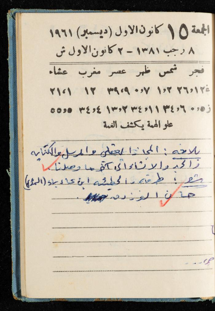 Walid Fahoum's Journal, Nazareth, 1961