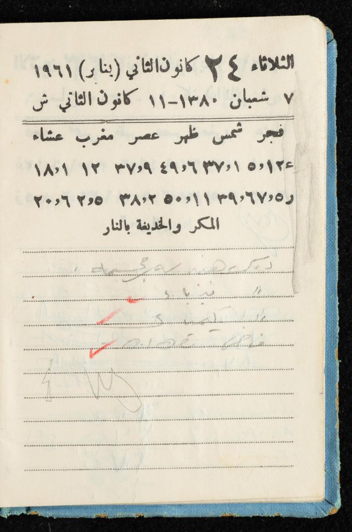 Walid Fahoum's Journal, Nazareth, 1961