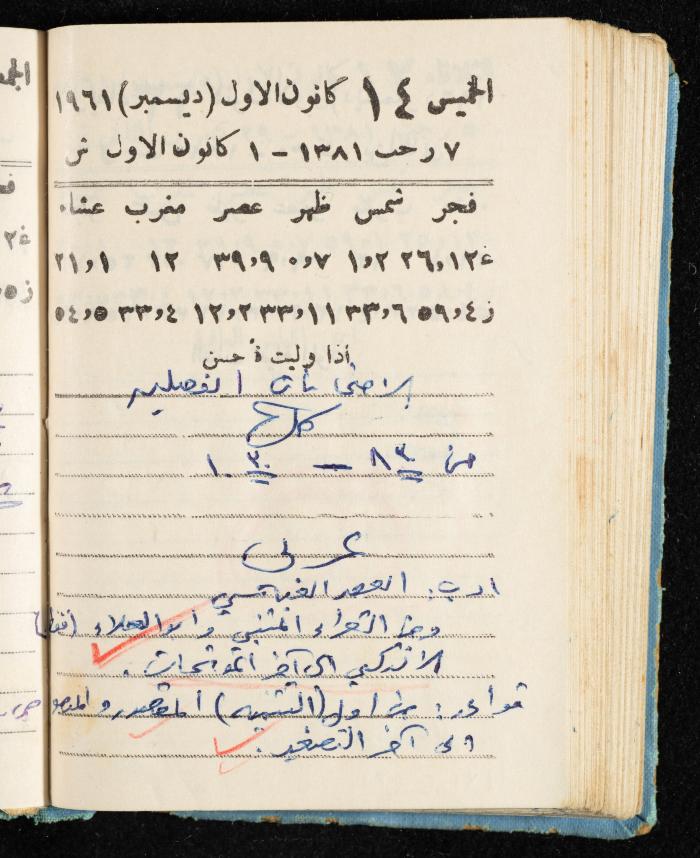Walid Fahoum's Journal, Nazareth, 1961