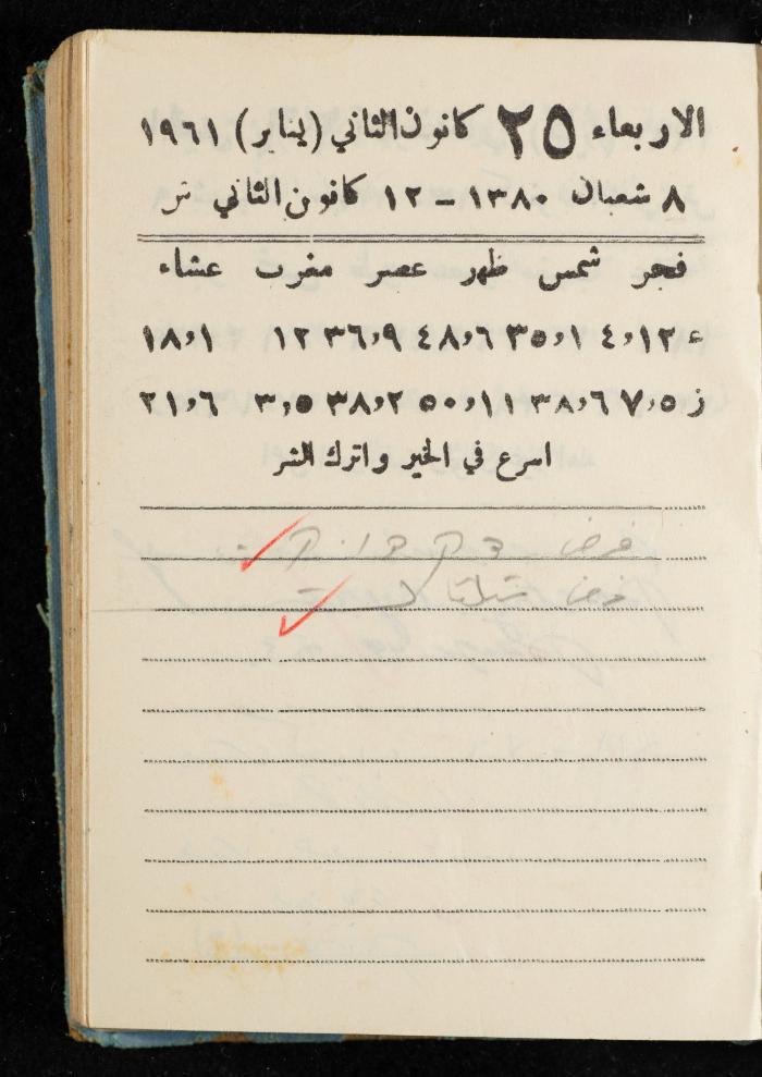 Walid Fahoum's Journal, Nazareth, 1961