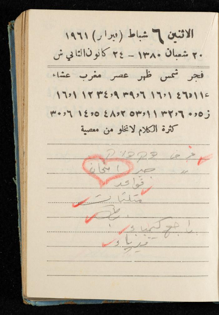 Walid Fahoum's Journal, Nazareth, 1961