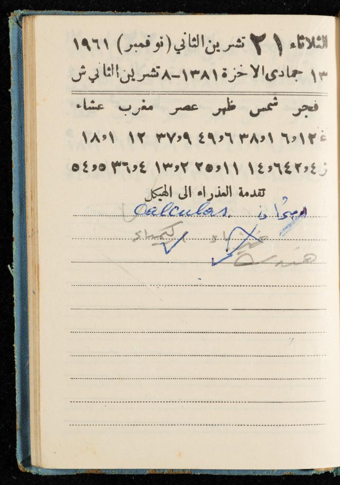 Walid Fahoum's Journal, Nazareth, 1961
