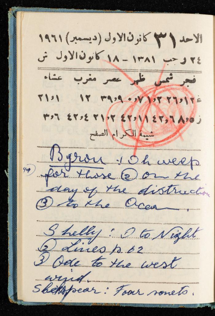 Walid Fahoum's Journal, Nazareth, 1961