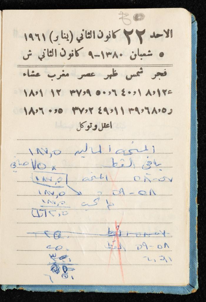 Walid Fahoum's Journal, Nazareth, 1961