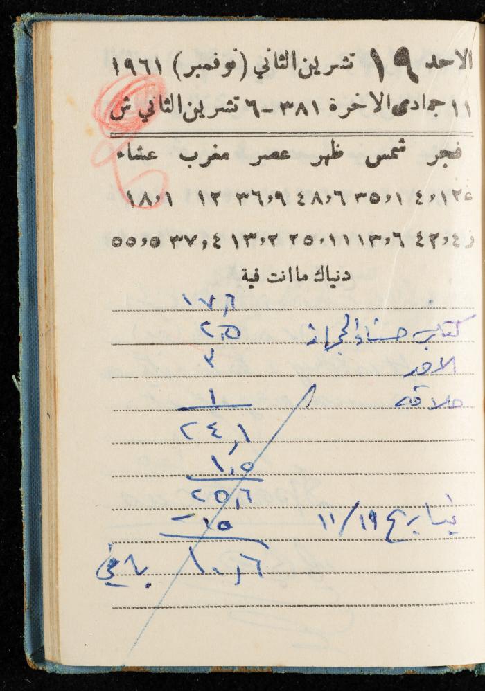 Walid Fahoum's Journal, Nazareth, 1961