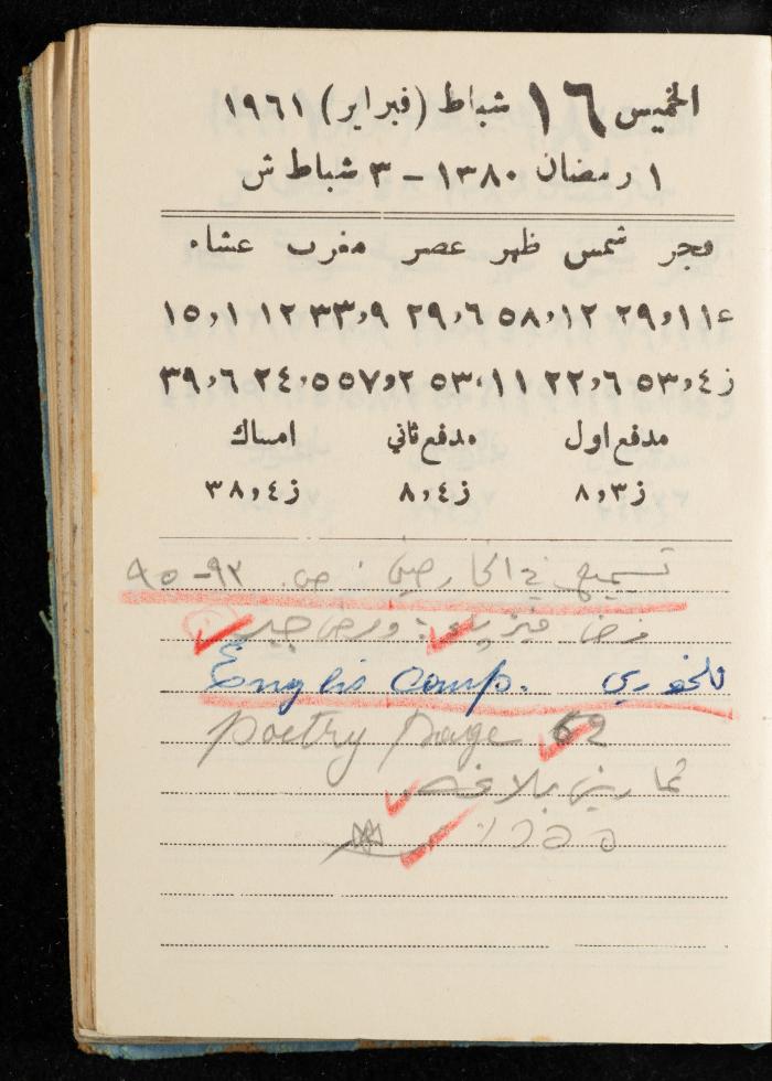 Walid Fahoum's Journal, Nazareth, 1961