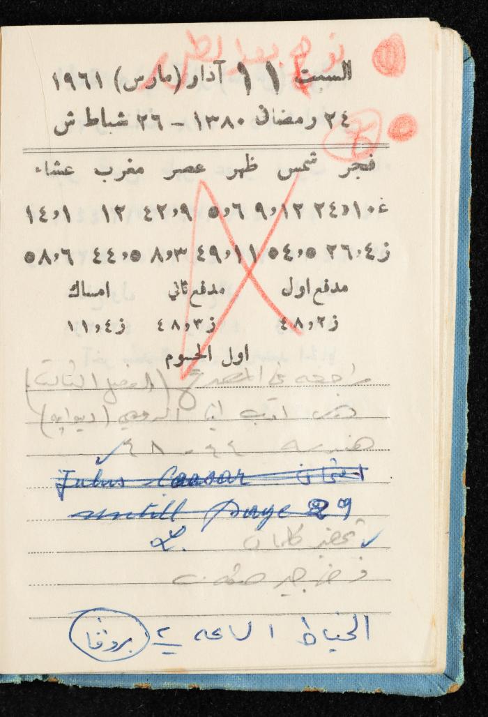 Walid Fahoum's Journal, Nazareth, 1961