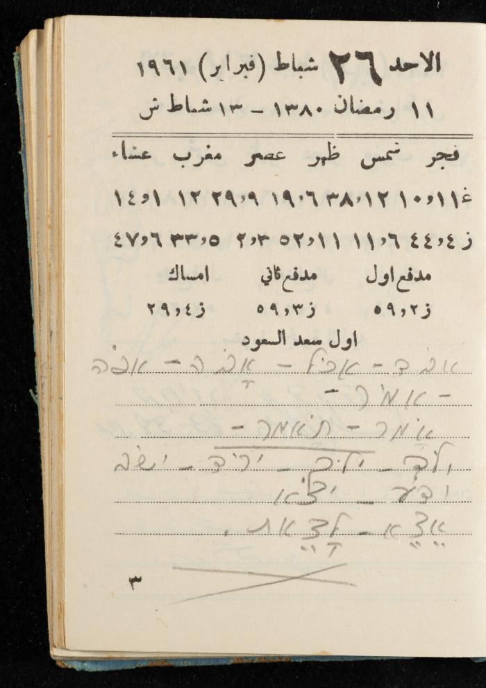 Walid Fahoum's Journal, Nazareth, 1961
