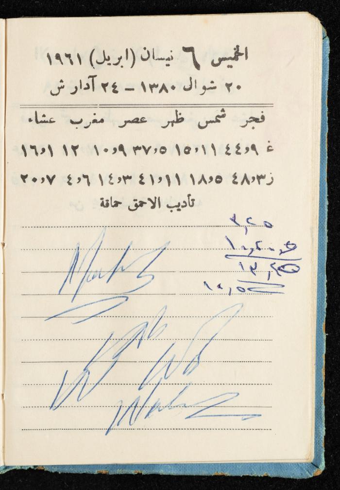 Walid Fahoum's Journal, Nazareth, 1961