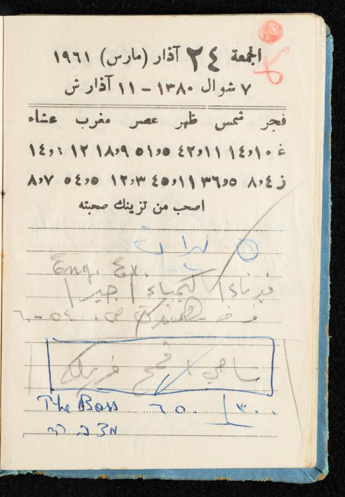Walid Fahoum's Journal, Nazareth, 1961