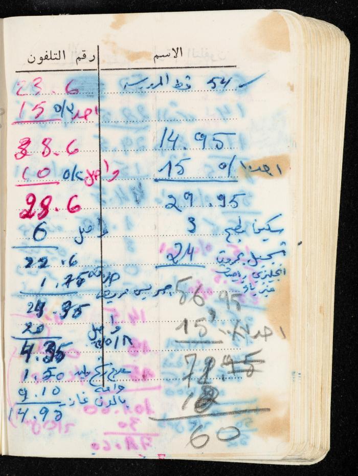 مفكرة وليد الفاهوم، الناصرة، 1964