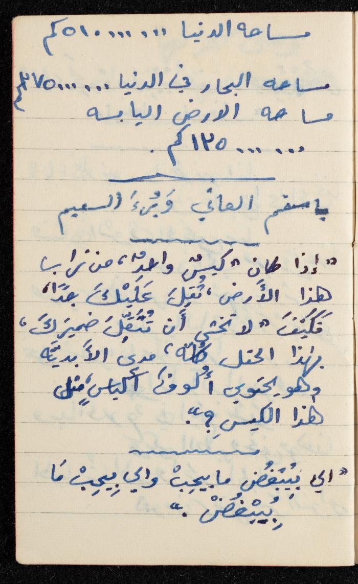 دفتر ملاحظات لوليد الفاهوم، الناصرة، 1958