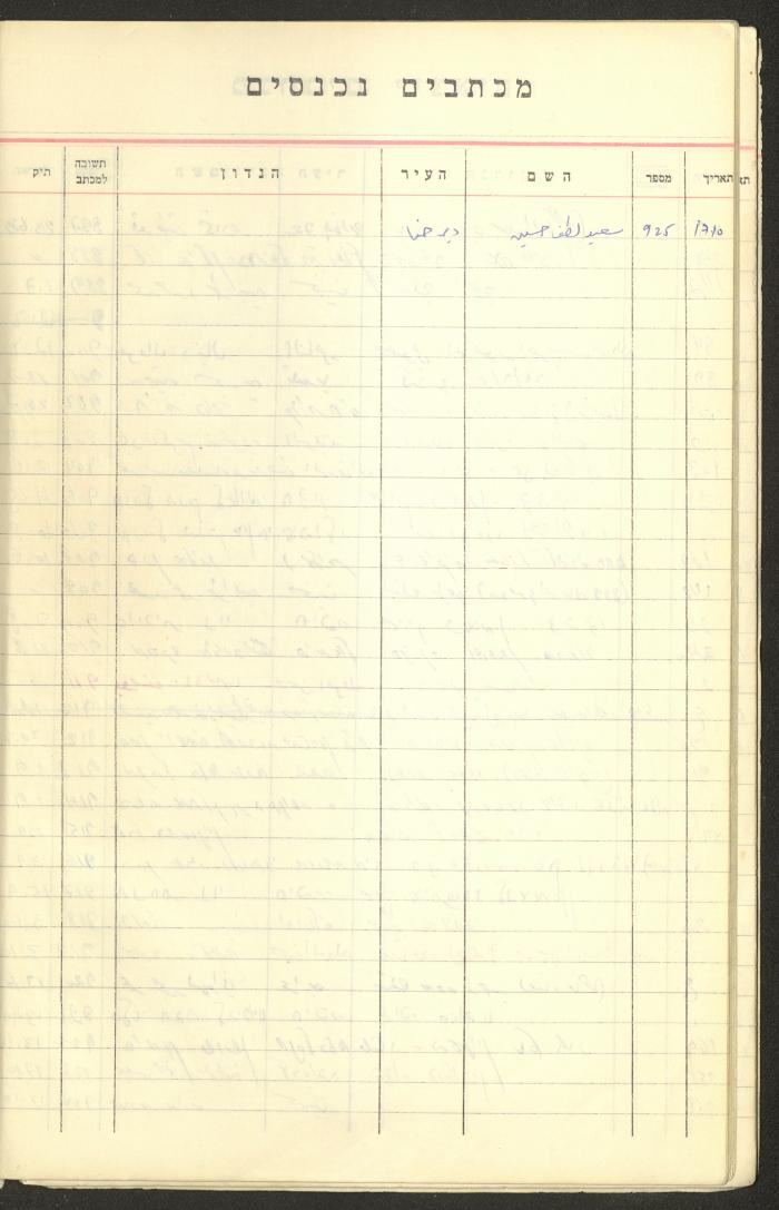 A Table of Legal Cases by Walid Fahoum, Nazareth, the 1970s