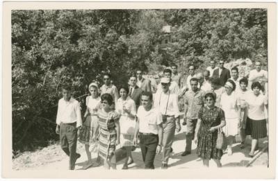 Janette Mikhael with her AUB Colleagues during a Recreational Trip, 1962 