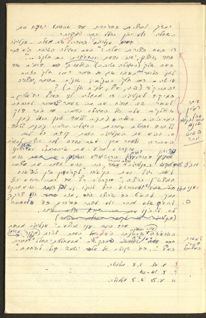 Philosophical Summaries By Walid Fahoum, Nazareth, 1966-1968