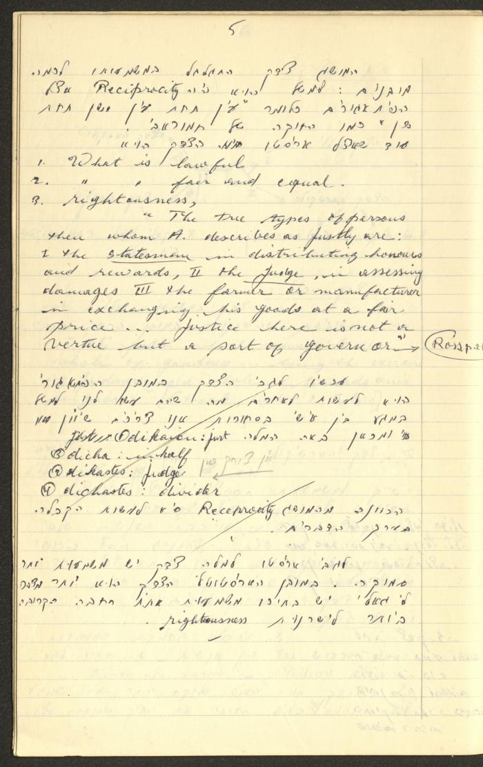 Philosophical Summaries By Walid Fahoum, Nazareth, 1966-1968