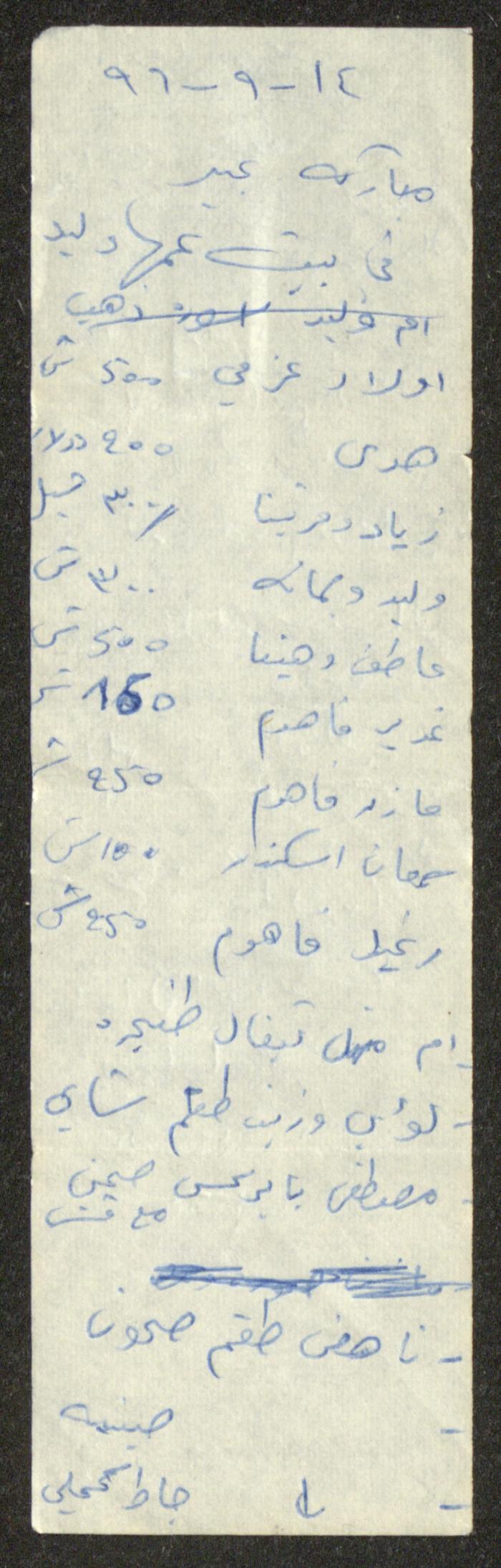 Paper Clippings, Nazareth, 14 September 1996