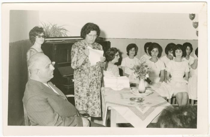 Ramallah Secondary Girls School Graduation, 1956