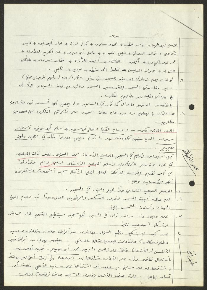 A Report for the Ansar al-Sajeen Association, 10 March 1987