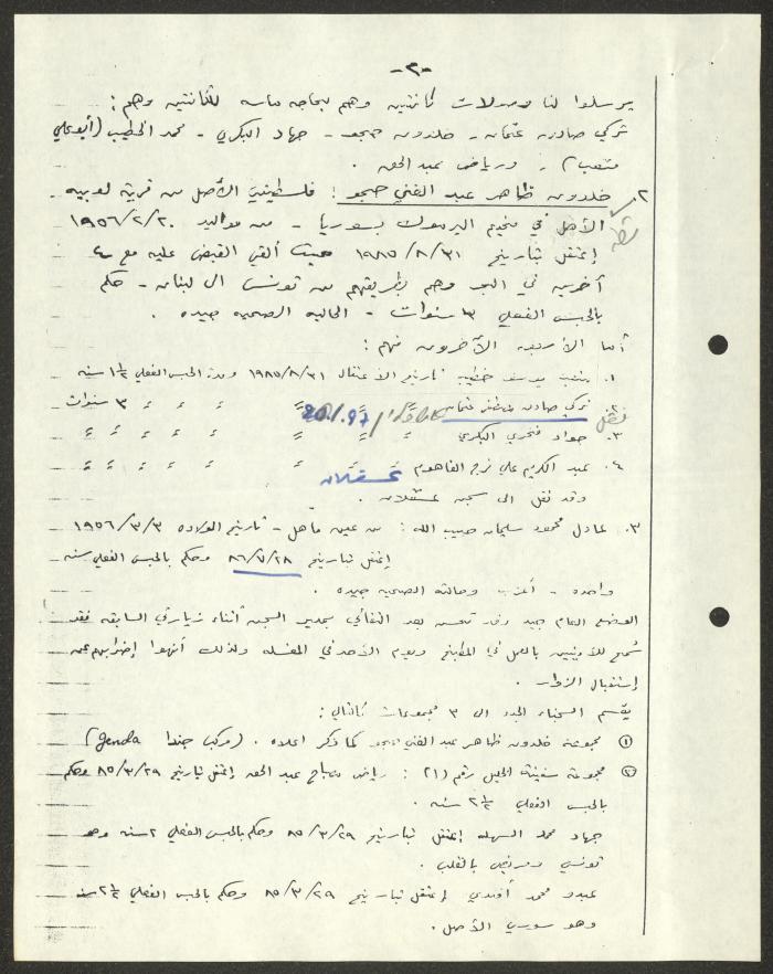 A Report for the Ansar al-Sajeen Association, 5 December 1986