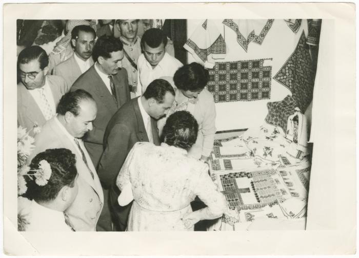 Part of the Arab Women Union Society Exhibition, 1954