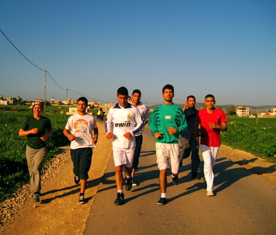 A Rehearsal by the Palestinian Circus School in Jenin, 2011