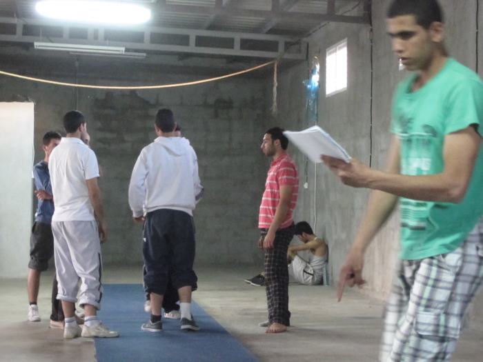 A Photograph of the Palestinian Circus School's Rehearsal in Jenin, 2011