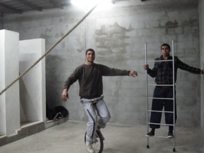 A Rehearsal by the Palestinian Circus School in Jenin, 2011