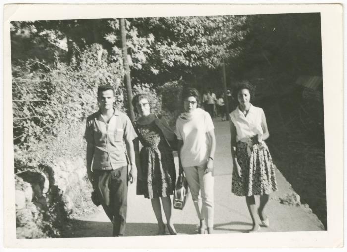 Janette Mikhael on a Trip with her Colleagues from AUB, 1962