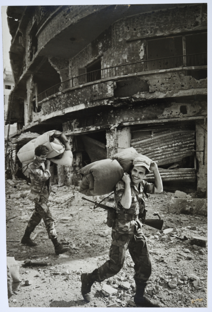 Two Armed Military Persons, Burj al-Barajneh Camp, 1986