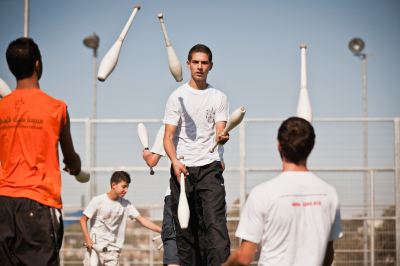 جولة السيرك المتنقل لمدرسة سيرك فلسطين