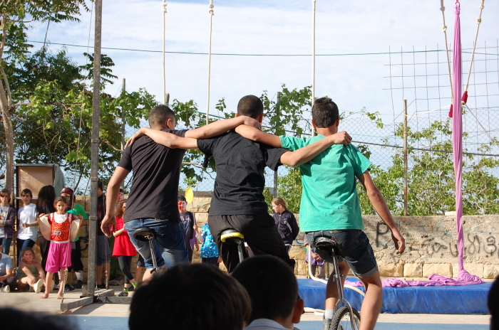 The Palestinian Circus School's Open Day in Birzeit 