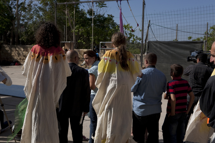 يوم مفتوح لمدرسة سيرك فلسطين في بيرزيت