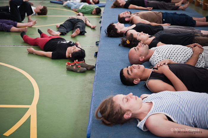 صورة من المدرسة الصيفيَّة التابعة لمدرسة سيرك فلسطين، 2011