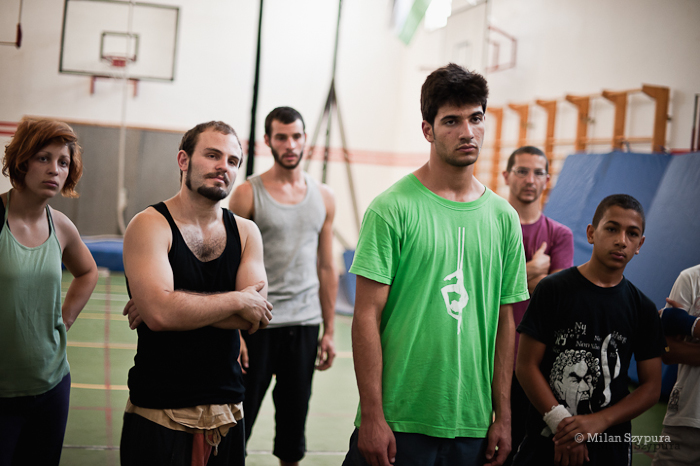 صورة من المدرسة الصيفيَّة التابعة لمدرسة سيرك فلسطين، 2011