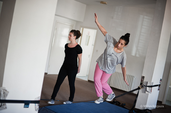 صورة من المدرسة الصيفيَّة التابعة لمدرسة سيرك فلسطين، 2011