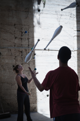 Palestinian Circus School during summer school. 