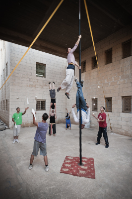 Palestinian Circus School during summer school. 