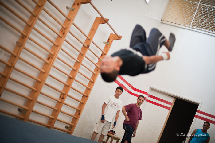 صورة من المدرسة الصيفيَّة التابعة لمدرسة سيرك فلسطين، 2011